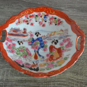 Vtg Geisha  dish